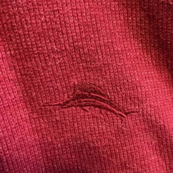 Tommy Bahama quarter zip ribbed sweatshirt Brick red Men’s size small Casual - Picture 5 of 12